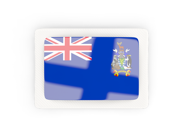 Rectangular carbon icon. Download flag icon of South Georgia and the South Sandwich Islands at PNG format