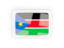 South Sudan. Rectangular carbon icon. Download icon.