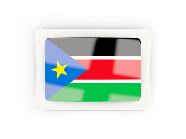 Rectangular carbon icon. Download flag icon of South Sudan at PNG format