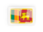 Sri Lanka. Rectangular carbon icon. Download icon.