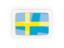 Sweden. Rectangular carbon icon. Download icon.