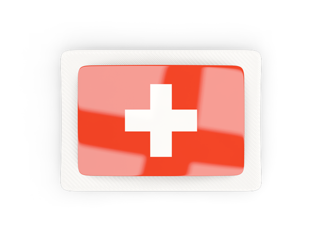 Rectangular carbon icon. Download flag icon of Switzerland at PNG format