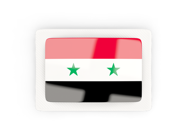 Rectangular carbon icon. Download flag icon of Syria at PNG format