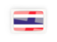 Thailand. Rectangular carbon icon. Download icon.