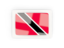 Trinidad and Tobago. Rectangular carbon icon. Download icon.