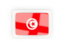 Tunisia. Rectangular carbon icon. Download icon.