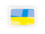 Ukraine. Rectangular carbon icon. Download icon.