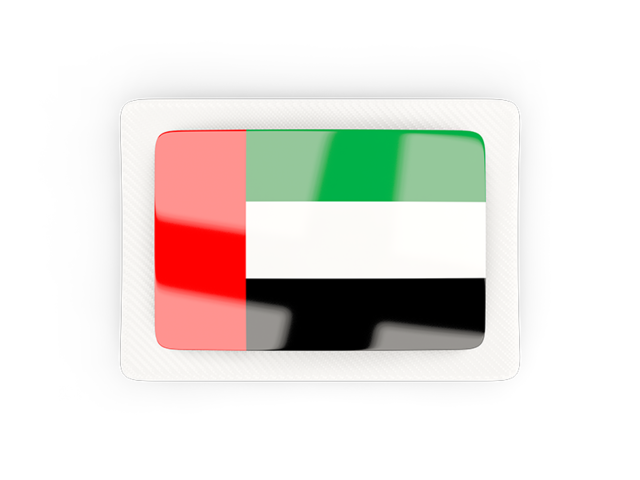 Rectangular carbon icon. Download flag icon of United Arab Emirates at PNG format