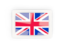 United Kingdom. Rectangular carbon icon. Download icon.