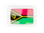 Vanuatu. Rectangular carbon icon. Download icon.