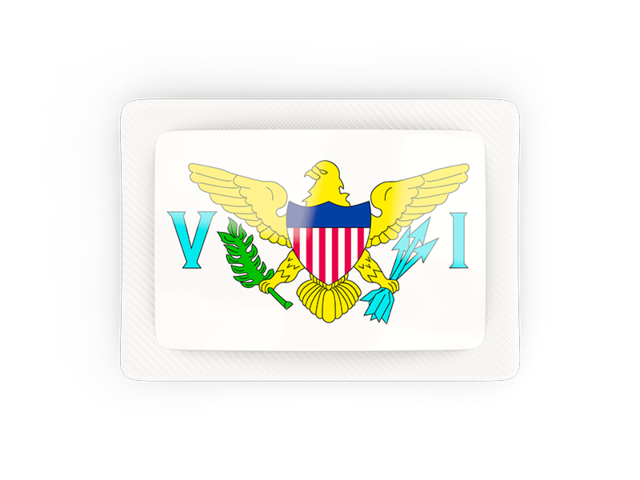 Rectangular carbon icon. Download flag icon of Virgin Islands of the United States at PNG format