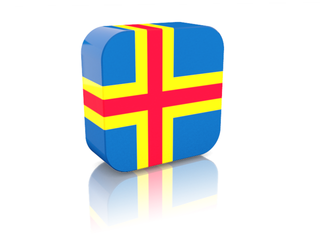 Rectangular icon. Download flag icon of Aland Islands at PNG format