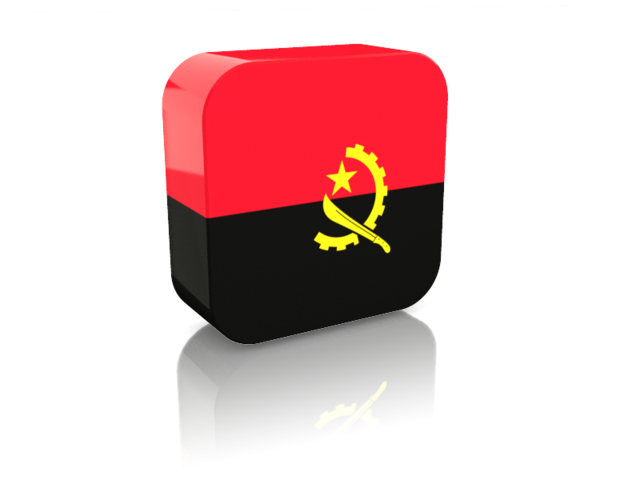 Rectangular icon. Download flag icon of Angola at PNG format