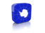 Antarctica. Rectangular icon. Download icon.