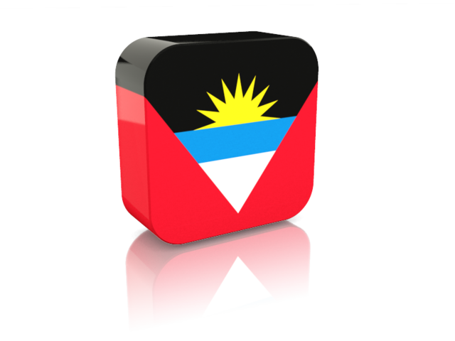 Rectangular icon. Download flag icon of Antigua and Barbuda at PNG format