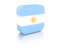 Argentina. Rectangular icon. Download icon.