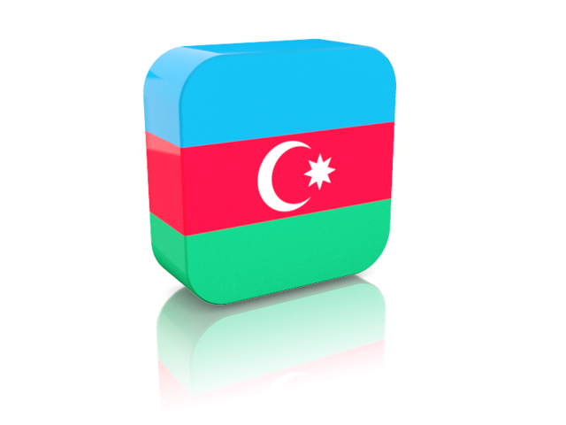 Rectangular icon. Download flag icon of Azerbaijan at PNG format