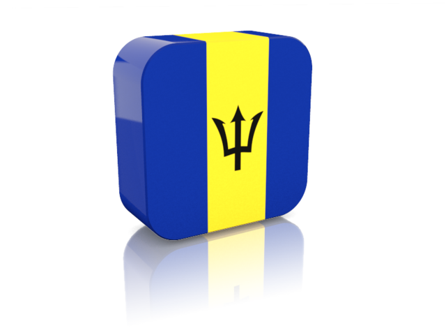 Rectangular icon. Download flag icon of Barbados at PNG format