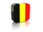 Belgium. Rectangular icon. Download icon.