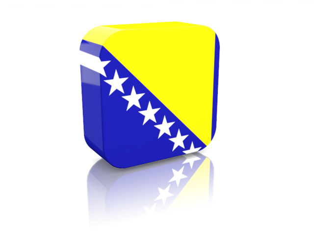 Прямоугольная иконка. Скачать флаг. Босния и Герцеговина