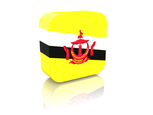 Rectangular icon. Download flag icon of Brunei at PNG format