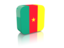 Cameroon. Rectangular icon. Download icon.