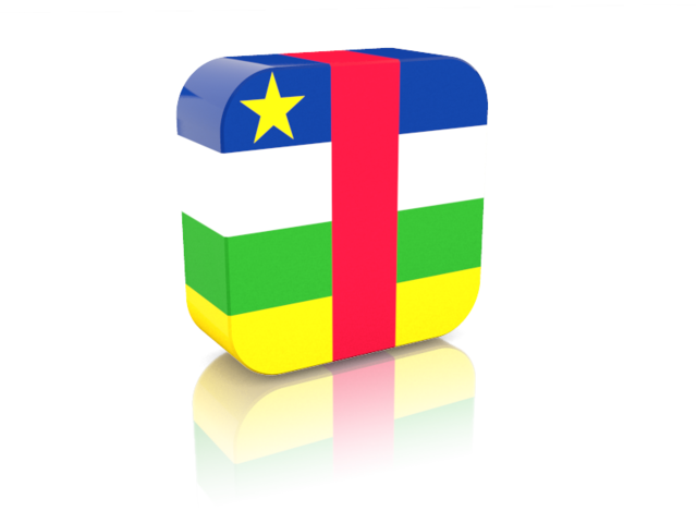 Rectangular icon. Download flag icon of Central African Republic at PNG format