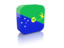 Christmas Island. Rectangular icon. Download icon.