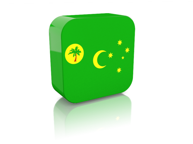 Rectangular icon. Download flag icon of Cocos Islands at PNG format