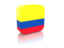 Колумбия. Прямоугольная иконка. Скачать иллюстрацию.
