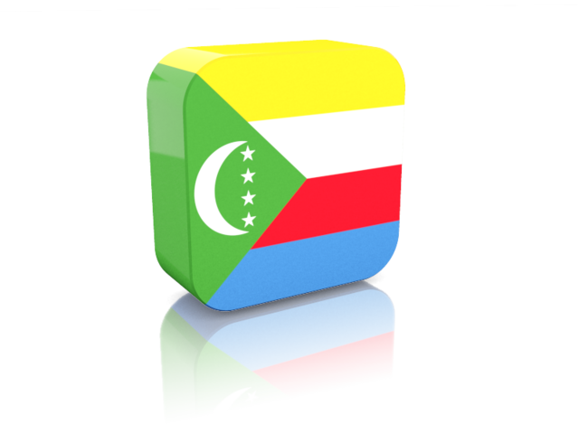 Rectangular icon. Download flag icon of Comoros at PNG format