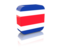 Costa Rica. Rectangular icon. Download icon.