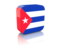 Cuba. Rectangular icon. Download icon.