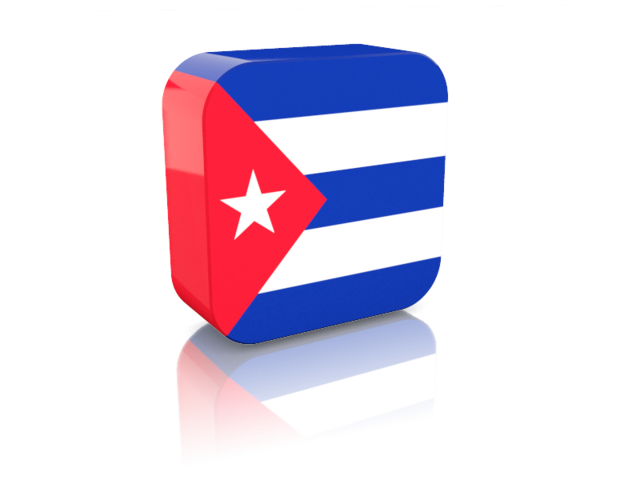 Rectangular icon. Download flag icon of Cuba at PNG format