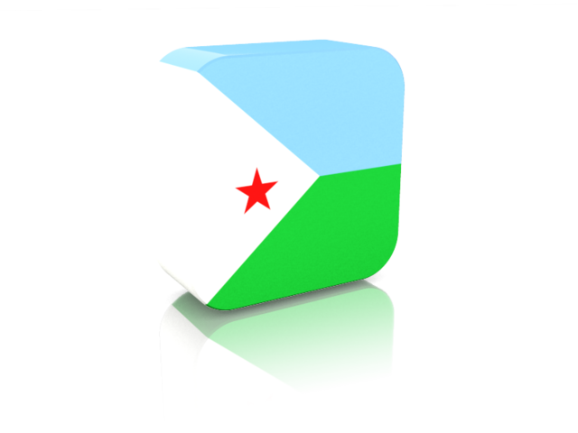 Rectangular icon. Download flag icon of Djibouti at PNG format
