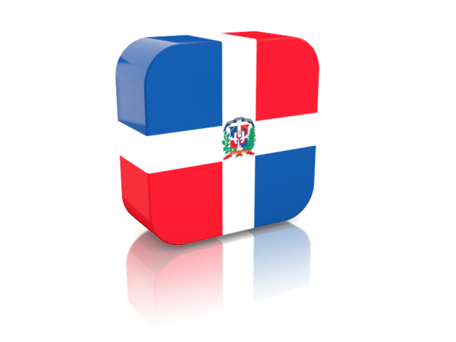 Прямоугольная иконка. Скачать флаг. Доминиканская Республика