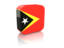 Восточный Тимор. Прямоугольная иконка. Скачать иллюстрацию.