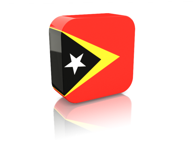 Rectangular icon. Download flag icon of East Timor at PNG format