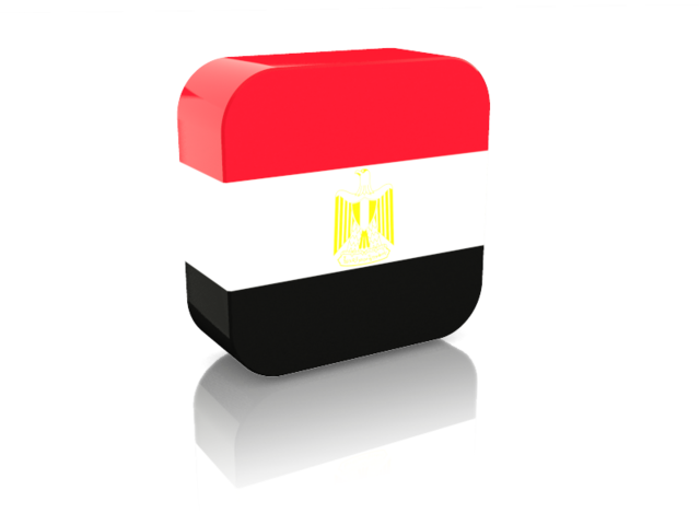 Rectangular icon. Download flag icon of Egypt at PNG format