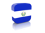 El Salvador. Rectangular icon. Download icon.
