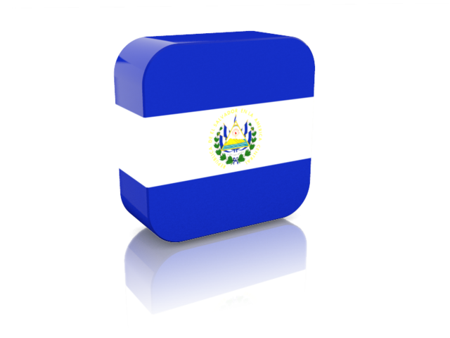 Rectangular icon. Download flag icon of El Salvador at PNG format