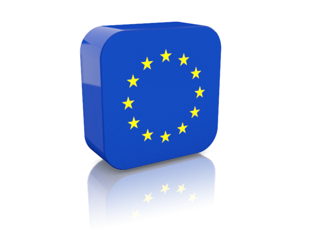 Rectangular icon. Download flag icon of European Union at PNG format