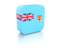 Fiji. Rectangular icon. Download icon.