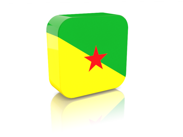 Rectangular icon. Download flag icon of French Guiana at PNG format