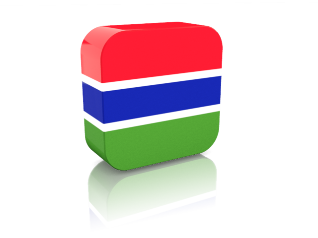 Rectangular icon. Download flag icon of Gambia at PNG format