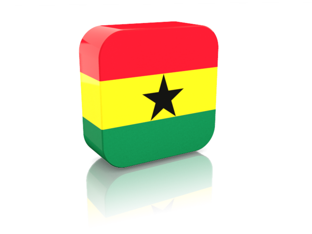 Прямоугольная иконка. Скачать флаг. Гана