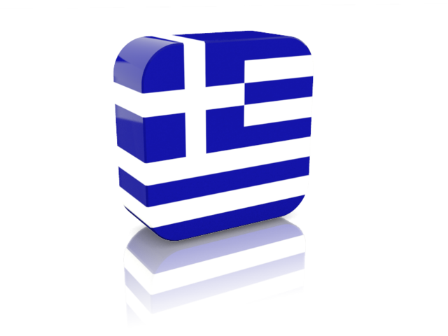 Прямоугольная иконка. Скачать флаг. Греция