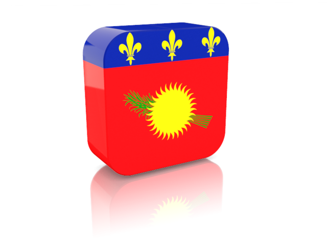 Rectangular icon. Download flag icon of Guadeloupe at PNG format