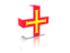 Guernsey. Rectangular icon. Download icon.