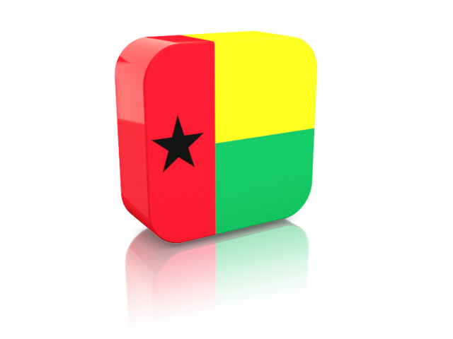 Прямоугольная иконка. Скачать флаг. Гвинея-Бисау